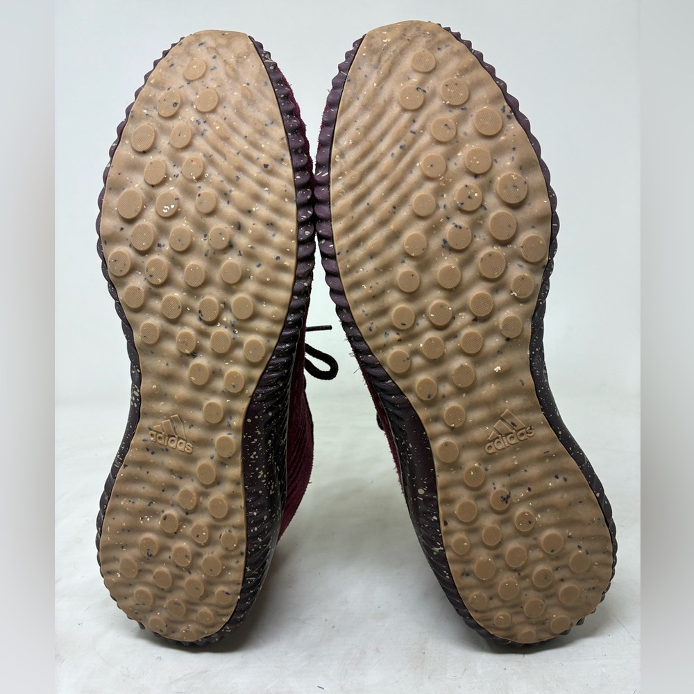 Adidas Men's Burgundy Suede Athletic Sneaker - Picture 12 of 14